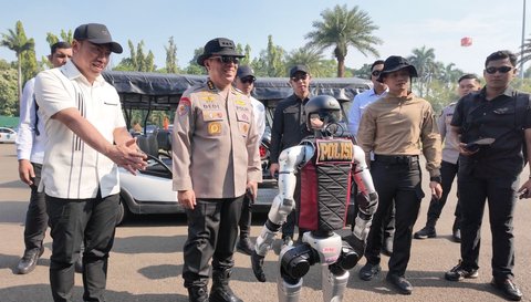 FOTO: Canggihnya Robot Humanoid dan Anjing K9 Polri, Wujud Modernisasi Teknologi Kepolisian