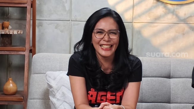 Rieke Diah Pitaloka ditemui dalam acara promosi film +62 di kawasan Kemang, Jakarta Selatan, Jumat, 13 Juni 2025. [Adiyoga Priyambodo/Film & TV]