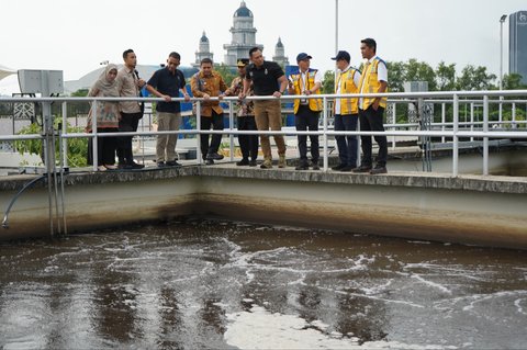 AHY Tinjau Proyek IPAL Losari Warisan Jokowi yang Habiskan Dana Rp1,2 Triliun
