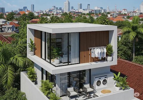 15 Ide Rumah Dua Lantai di Lahan Sempit, Cocok untuk Keluarga di Tengah Kota