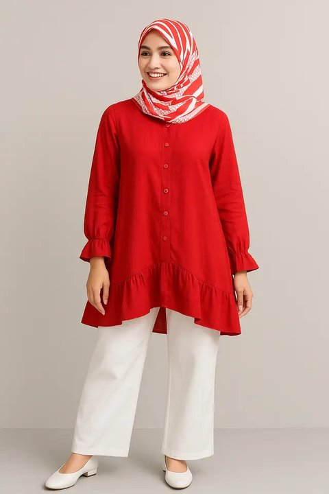 Gaya dan Modis, Ini 8 Ide Outfit Hijab untuk Merayakan HUT RI ke-80