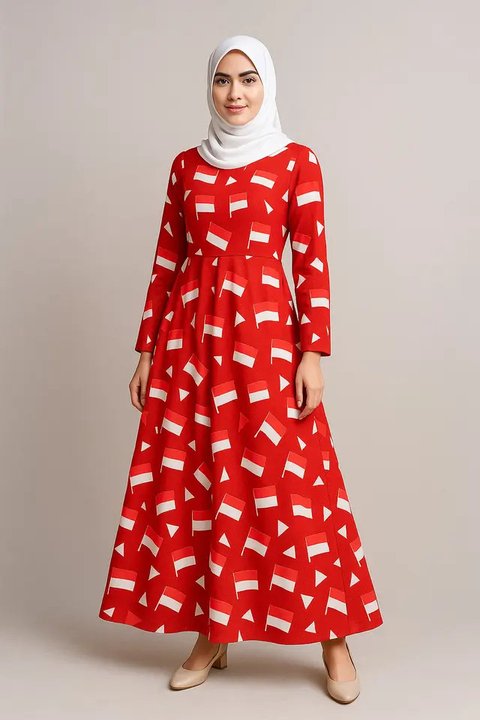 Gaya dan Modis, Ini 8 Ide Outfit Hijab untuk Merayakan HUT RI ke-80