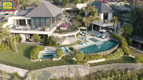 Mewah, Potret Taman Belakang dan Kolam Renang Villa Maia Estianty di Bali dengan Sentuhan Tropis