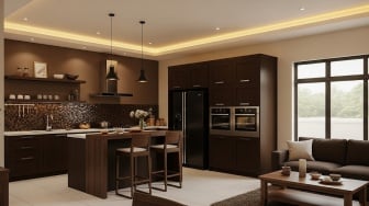 8 Desain Dapur Terbuka Rumah Tipe 36, Solusi Hunian Mungil Lebih Fungsional dan Estetik!