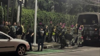 Usai Demo HMI Tuntut Ahmad Sahroni Dipecat, NasDem Tower Dijaga Ketat TNI