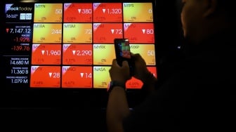 IHSG Terperangkap di Zona Merah Hingga Anjlok Hampir 1 Persen, Ini Saham Pendorongnya