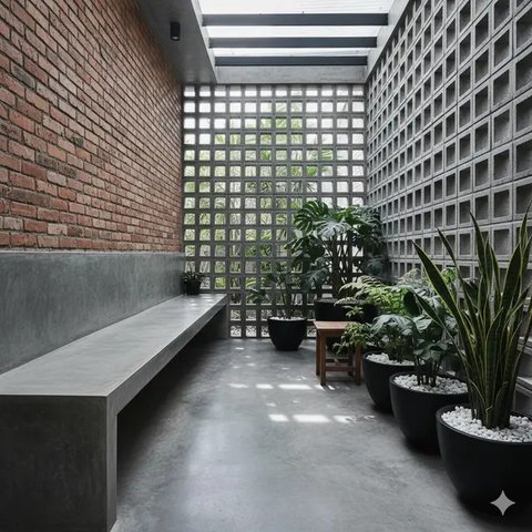 9 Inspirasi Teras Industrial yang Sedang Tren Tahun 2025