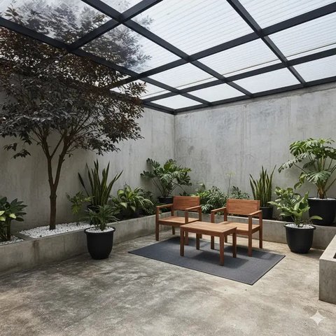 9 Inspirasi Teras Industrial yang Sedang Tren Tahun 2025