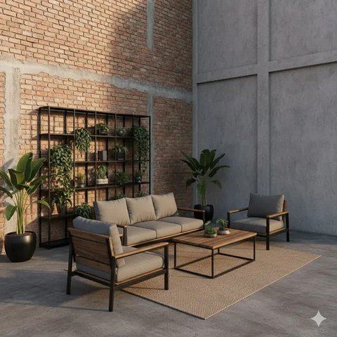 9 Inspirasi Teras Industrial yang Sedang Tren Tahun 2025