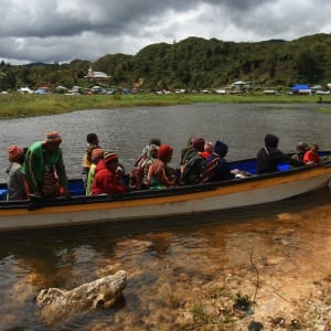 Diguyur Hujan Deras, Air Danau Paniai di Papua Meluap