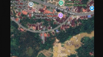 Miris! Tambang Ilegal di Kuantang Singingi Terekam Satelit Google, Sungai Keruh Bak Comberan