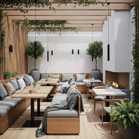 10 Desain Teras Rumah Modern yang Ideal untuk Warung Kopi Kekinian 2025, Estetik dan Ramah Anggaran