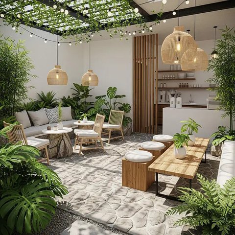 10 Desain Teras Rumah Modern yang Ideal untuk Warung Kopi Kekinian 2025, Estetik dan Ramah Anggaran