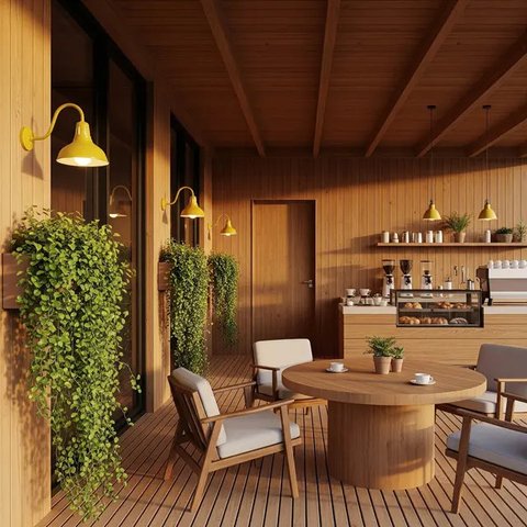 10 Desain Teras Rumah Modern yang Ideal untuk Warung Kopi Kekinian 2025, Estetik dan Ramah Anggaran