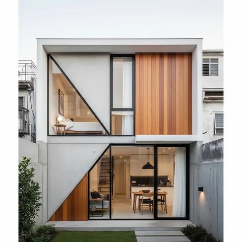 11 Ide Desain Rumah Kecil Dua Lantai, Solusi Hunian Modern untuk Lahan Terbatas