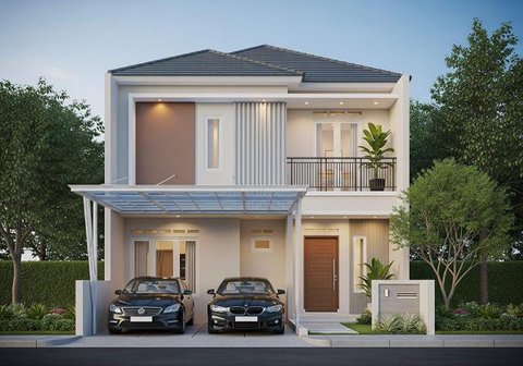 10 Ide Desain Rumah Minimalis dengan Carport untuk 2 Mobil, Solusi Cerdas di Lahan Terbatas