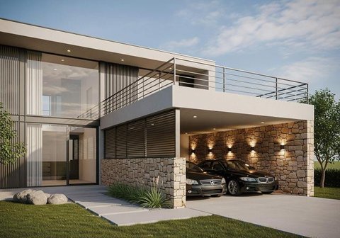 10 Ide Desain Rumah Minimalis dengan Carport untuk 2 Mobil, Solusi Cerdas di Lahan Terbatas