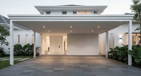 10 Ide Desain Rumah Minimalis dengan Carport untuk 2 Mobil, Solusi Cerdas di Lahan Terbatas