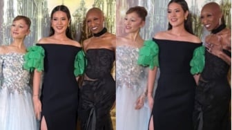 Raisa Akrab dengan Ariana Grande di Premiere Film Wicked: For Good, Bawa Oleh-Oleh Buat Zalina