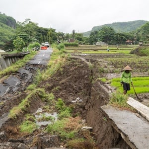 Akses Wisata Sriharjo Putus Lagi, Jalan Desa Amblas Usai Hujan Deras