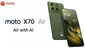 Moto X70 Air Rilis: HP Midrange dengan Bodi Super Tipis 6 mm dan RAM 12 GB